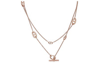 HERMES Necklaces Women's Rose Gold