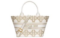 DIOR Embroidery Handbag Shoulder Bag Crossbody Bag Women's White