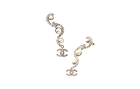 CHANEL Earrings Women's Silver