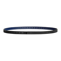 HERMES Leather Belts Women's Black Width 1.3CM