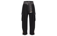 LOUIS VUITTON New Quarterly Products Of LV Cargo Pants Women's Black