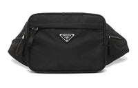 PRADA Nylon Fanny Pack Small Size Men's Black