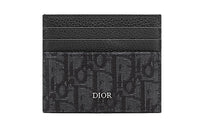 DIOR Cow Leather Card Holder Card Holder Men's Black