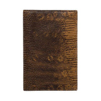 PRADA Lizard Skin Passport Holder Men's Cork Beige