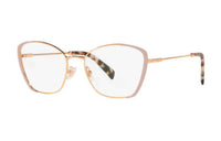 MIU MIU Metal Cat Eye Eyeglass Frames Women's Gold