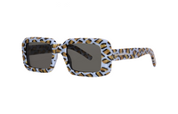 SAINT LAURENT Plastic Square Sunglasses Men's Purple