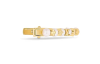 LOUIS VUITTON Hair Clips Unisex Gold