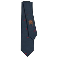 HERMES Mulberry Silk Ties Men's Navy
