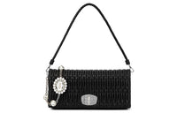MIU MIU Leather Chain Bag Handbag Shoulder Bag Women's Black