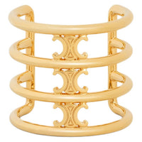 CELINE Hair Cuff In Brass With Gold Finish
