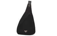 PRADA Recycled Nylon Sling Bag, Shoulder Bag, Crossbody Bag Men's Black