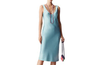 CHANEL Sleeveless Dresses Women's Blue