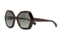 CHANEL Irregular Shape Sunglasses Women's Black