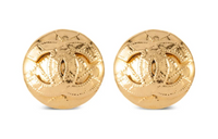 CHANEL Pre-Owned 1994  Plated Interlocking CC Clip-on Earrings