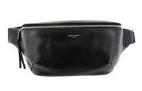 SAINT LAURENT Cow Leather Sling Bag, Fanny Pack Unisex Black