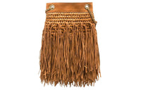 SAINT LAURENT Cow Leather Shoulder Bag Small Size Women's Brown