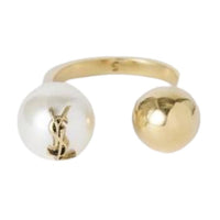 SAINT LAURENT Glass Rings Women's Gold
