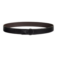 HERMES Calfskin Leather Belts Men's Black/Ebony Width 3.2CM