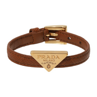 PRADA Leather Bracelets Women's Brown