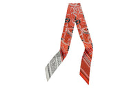 HERMES Silk Scarves Women's Vermilion