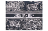 DIOR DiorTravel Tiger Print Embroidery Clutch Regular Women's Blue