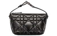 DIOR Travel Cow Leather Lunch Bag Clutch Trumpets Women's Black Silver