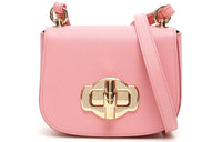 PRADA Cow Leather Shoulder Bag Women's Pink