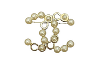 CHANEL Brooches Women's Gold