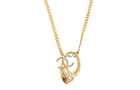 CHANEL Necklaces Women's Gold