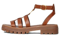 CELINE Triomphe Strap Sandals 3.5cm Women's Brown