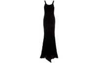 SAINT LAURENT Velvet Sleeveless Evening Dress