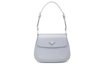 PRADA Cleo Leather Shoulder Bag Crossbody Bag Women's Cornflower Blue