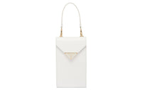PRADA Leather Shoulder Bag, Crossbody Bag, Handbag Mini Women's White