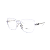 PRADA Plate Frame Square Eyeglass Frames Unisex Transparent