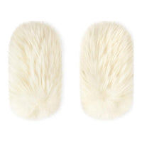 LOUIS VUITTON Cashmere Knit Gloves Women's White