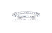 LOUIS VUITTON 18K White Gold Diamonds Rings Women's Silver