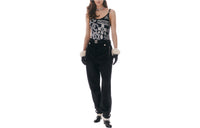 CHANEL Casual Pants Women's Black