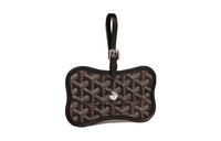 GOYARD Chien Gris Canvas With Leather Pet Bag Merch Unisex Black
