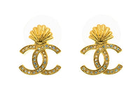 CHANEL Earrings Women's Gold
