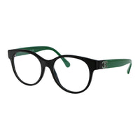 CHANEL Acetate Irregular Shape Eyeglass Frames Women's Black