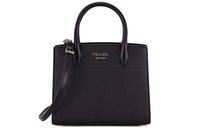 PRADA Calfskin Crossbody One Shoulder Handbags Women's Black