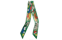 HERMES 20th Century Mille Et Un Lapins Silk Twilly Scarf Scarves