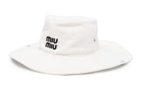 MIU MIU Drill Logo-embroidered Hat