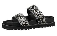 LOUIS VUITTON Paseo Flat Comfort Slide Slippers Women's Black