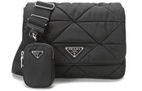 PRADA Fabric Crossbody Bag Shoulder Bag Women's Black