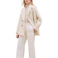 HERMES Coats Women's White