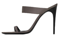 SAINT LAURENT Slide Slippers Women's Storm Gray Color