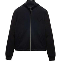 PRADA Wool And Cashmere Zipper Cardigan