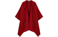 Loro Piana Teodora Cape Cloaks Women's Red