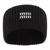 MIU MIU Wool Hair Bands Women's Black